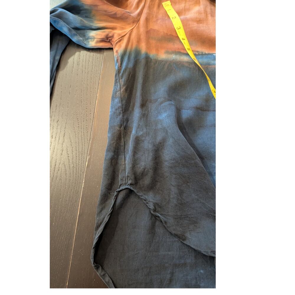 Cloth & Stone Ombre Button Down Shirt M Dip Dye Boho Western Fall - Picture 7 of 7
